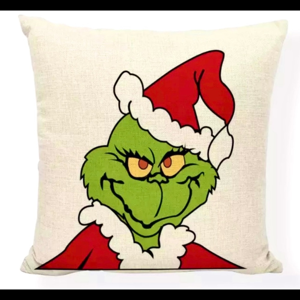 Grinch pillow cover